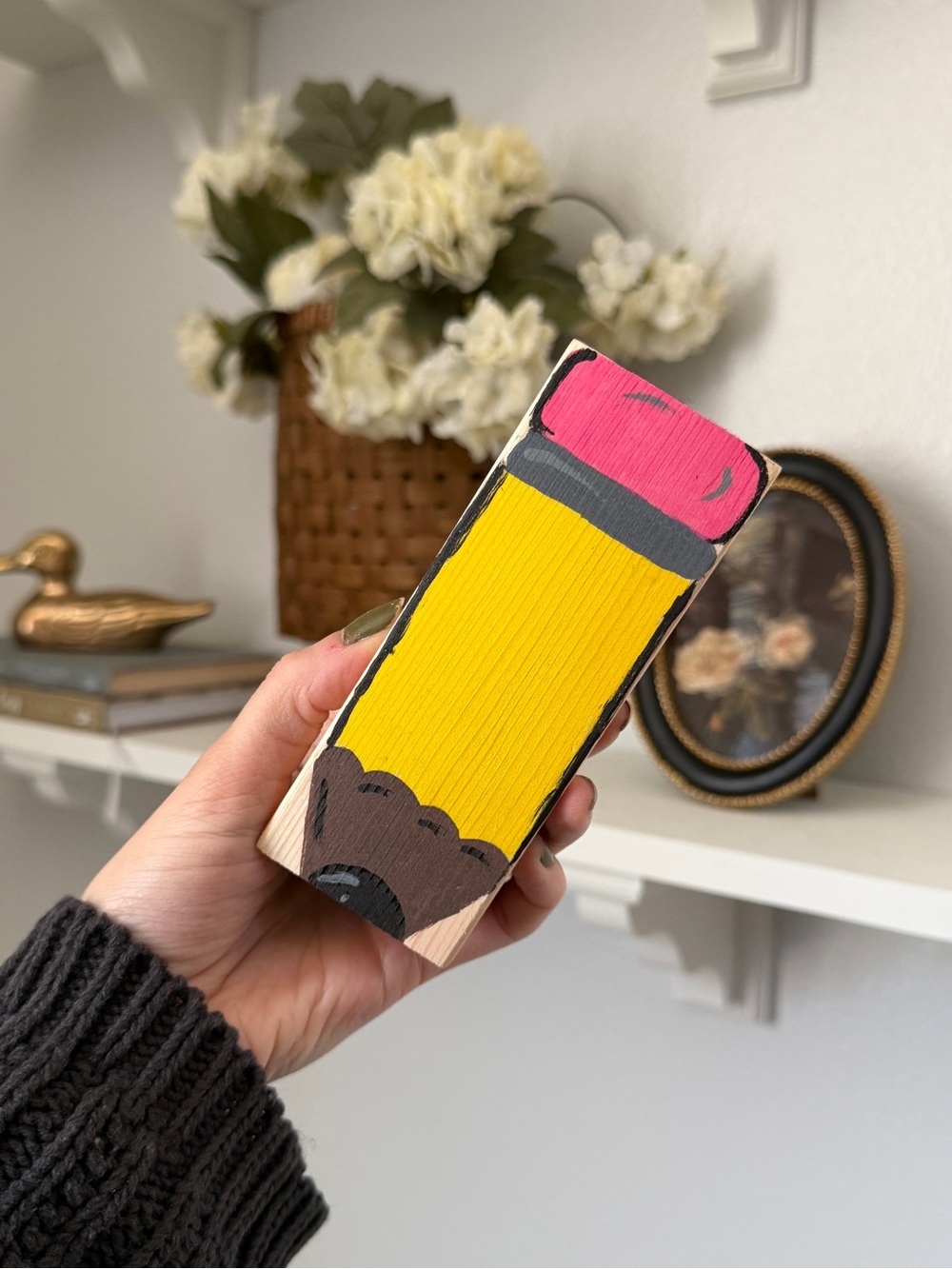 Pencil inspired whiteboard eraser